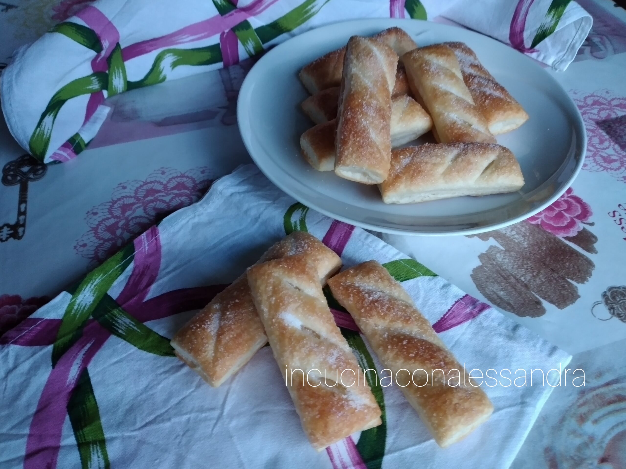 Rechthoekige bladerdeegkoekjes