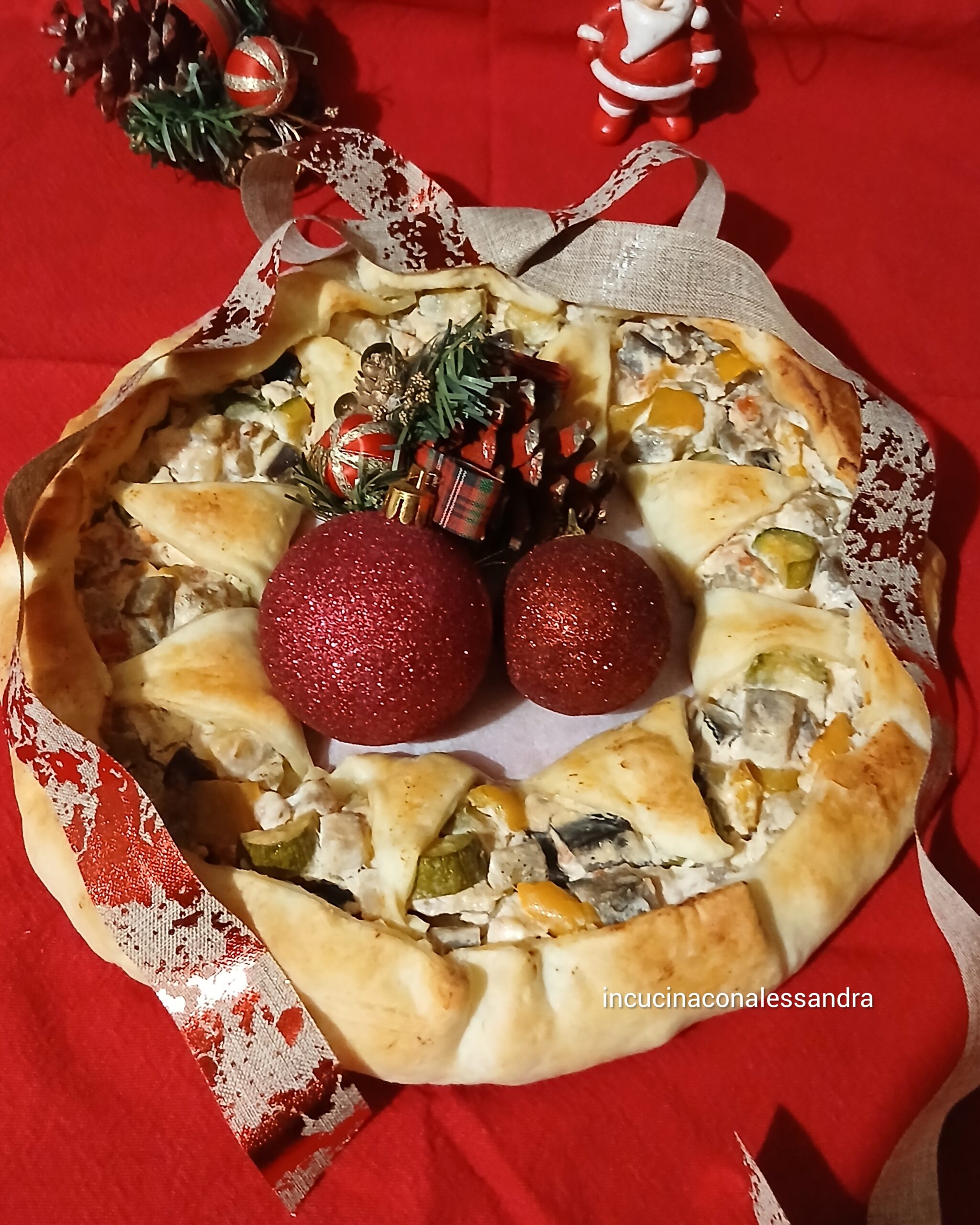 Hartige Kerstkrans met Groenten