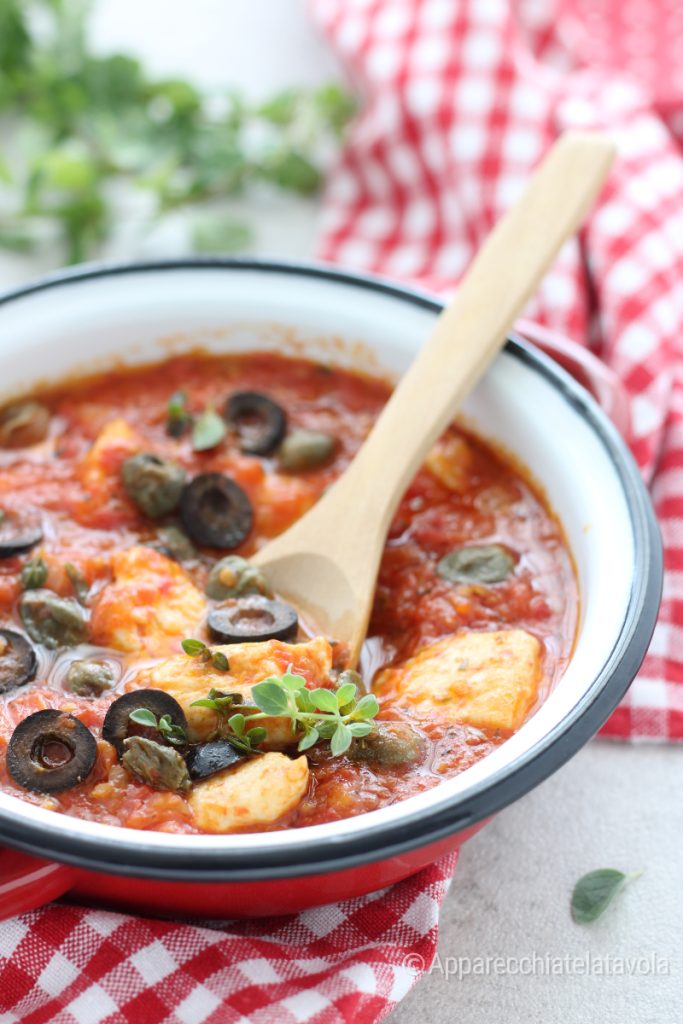 kipstukjes alla pizzaiola