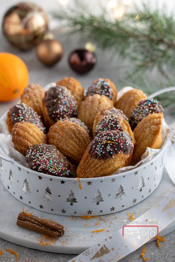 gekruide kerstmadeleines