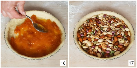 Bereiding Siciliaanse taart met noten