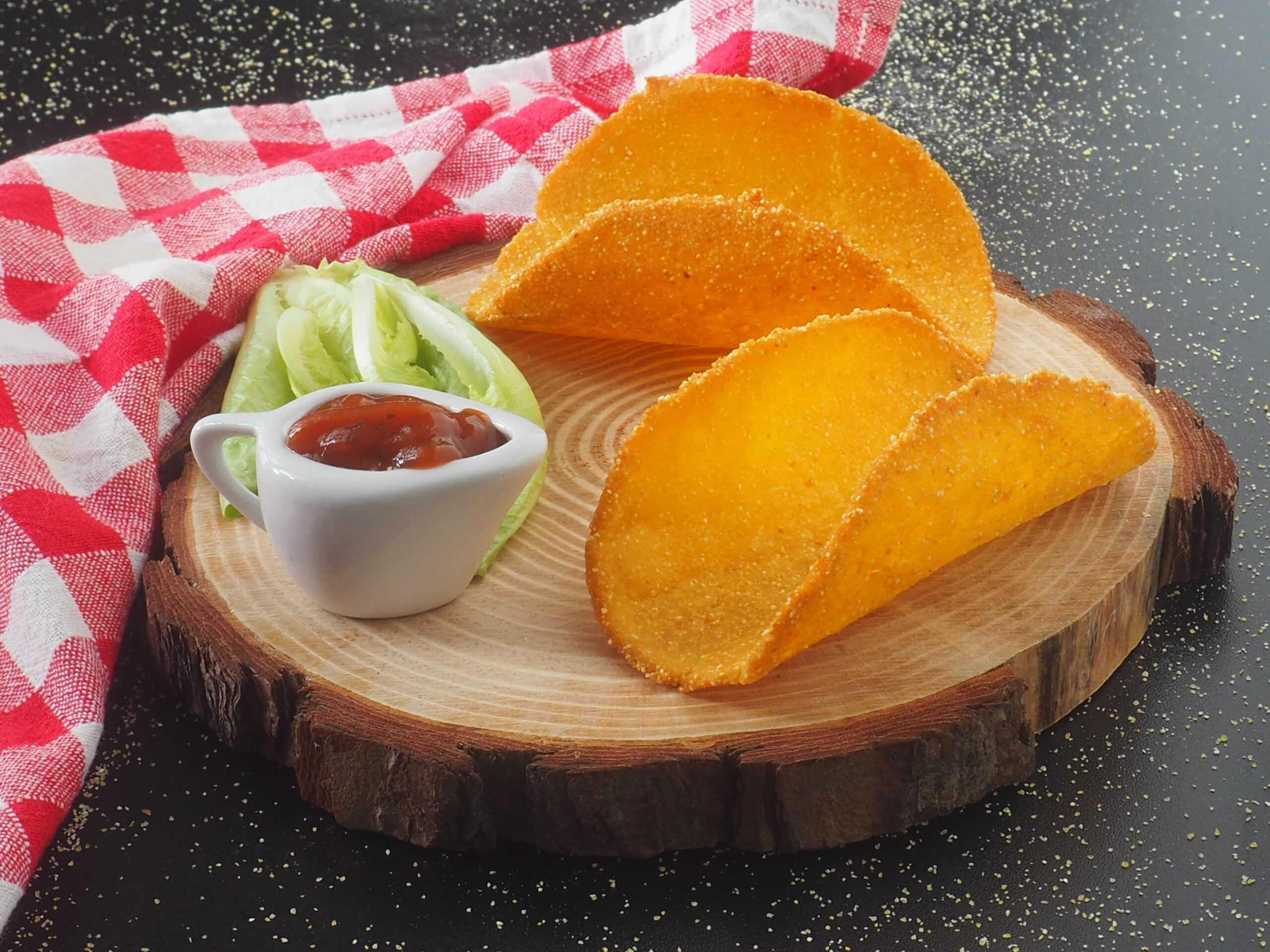 Krokante Mexicaanse tacoschelpen