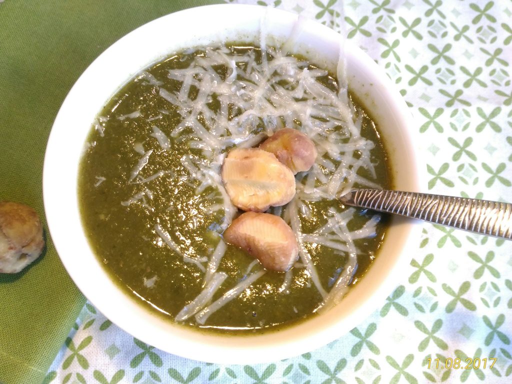 Groente- en kastanjepuree