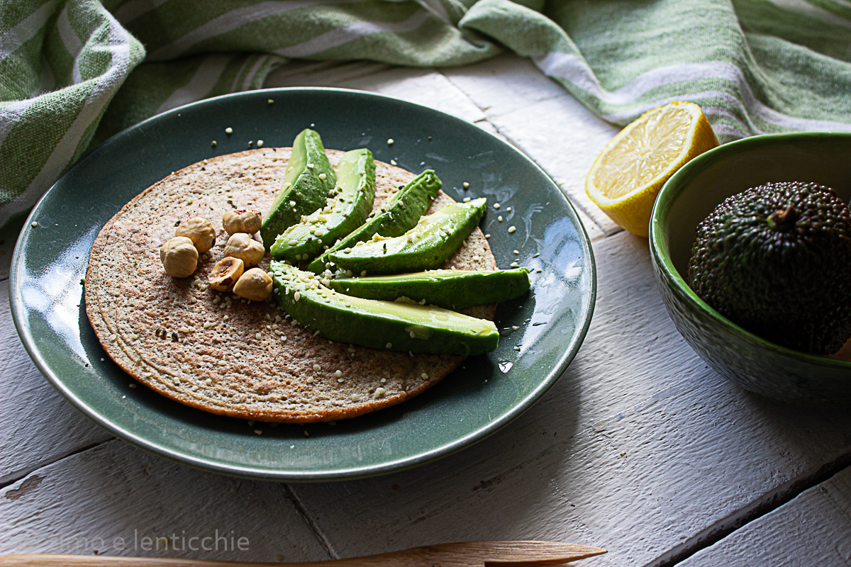 Pannenkoek met gekookte quinoa