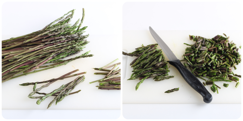 hoe wilde asperges schoon te maken