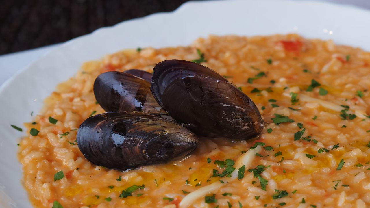 Risotto alla pescatora in de snelkookpan