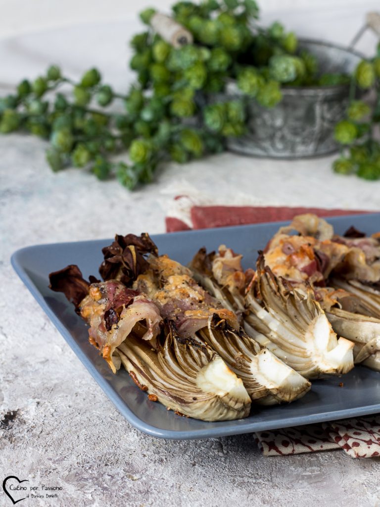 Radicchio met spek uit de oven
