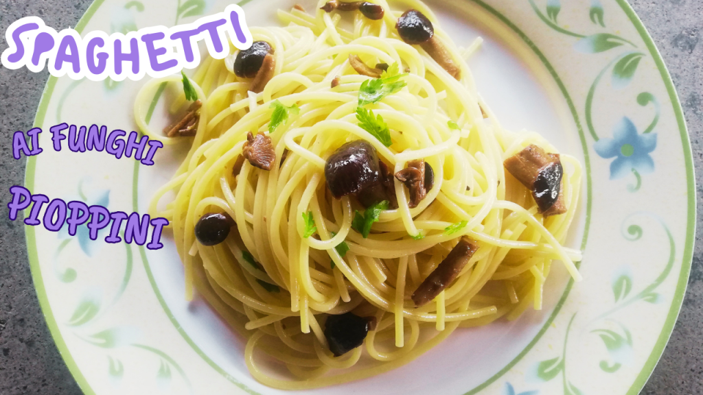 Spaghetti met populierpaddenstoelen