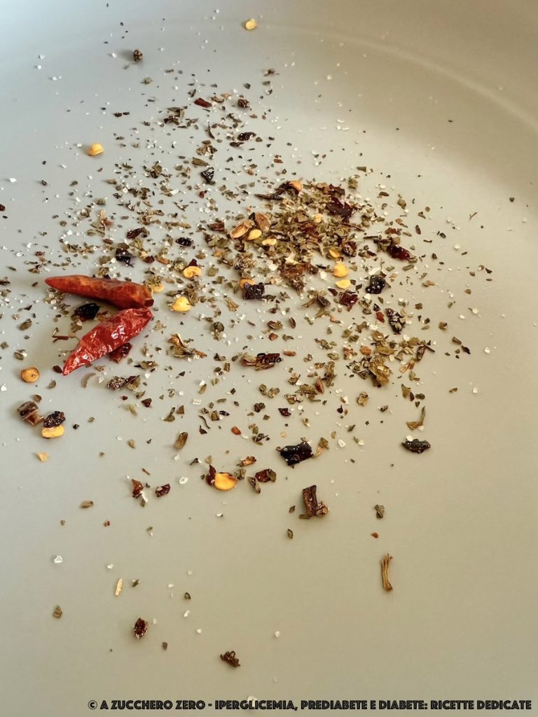 Spaghetti met rode snijbiet knoflook olie en chilipeper light