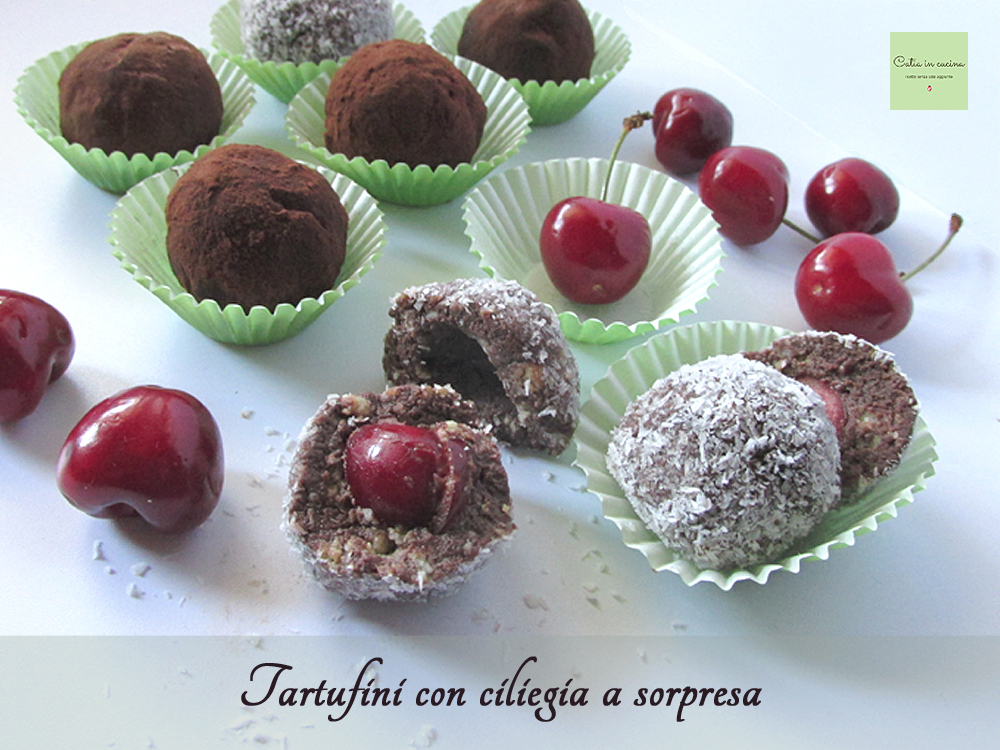 Truffels met verrassing kers