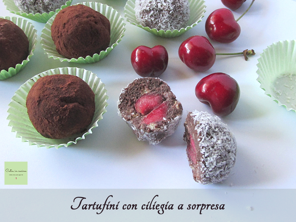 Truffels met verrassing kers