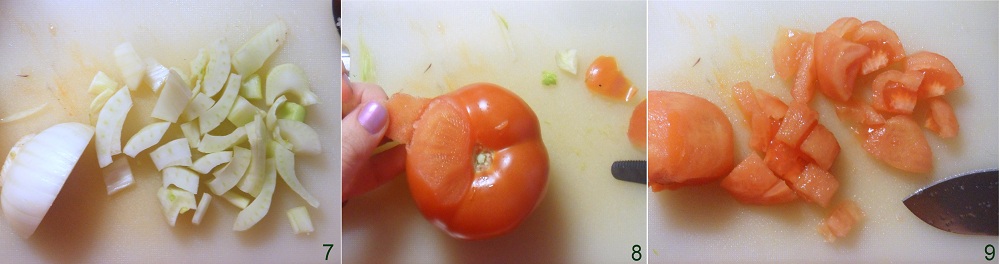 venkel en tomaten snijden voor de reinigende groentesoep