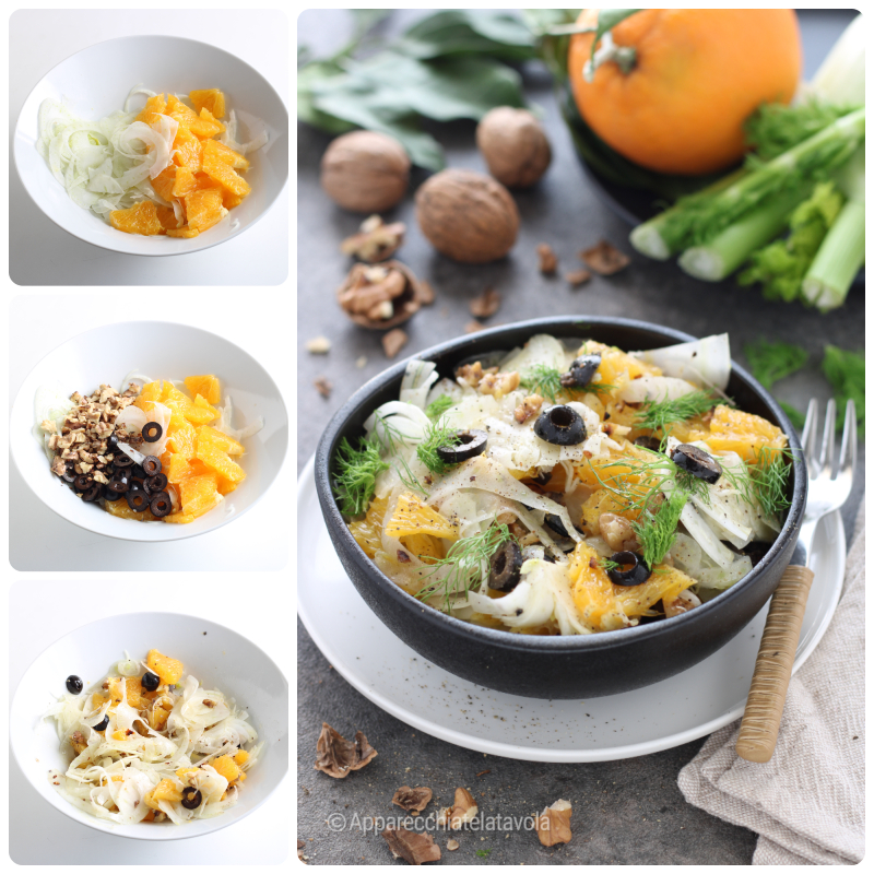 venkelsalade met sinaasappels en olijven