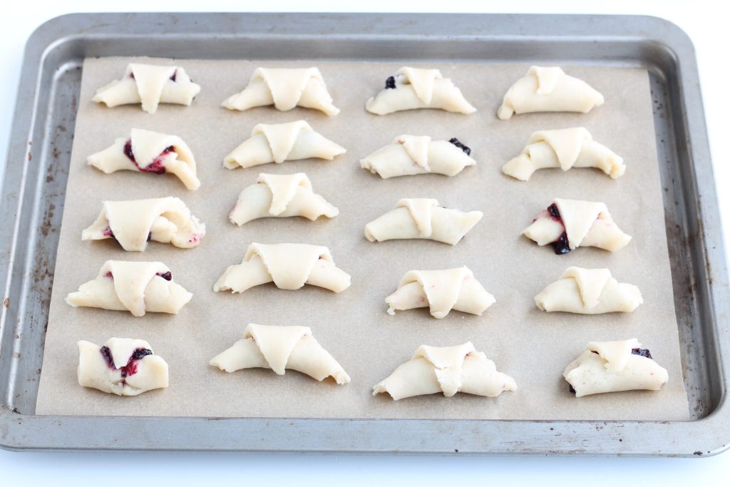 opgerolde yoghurtkoekjes