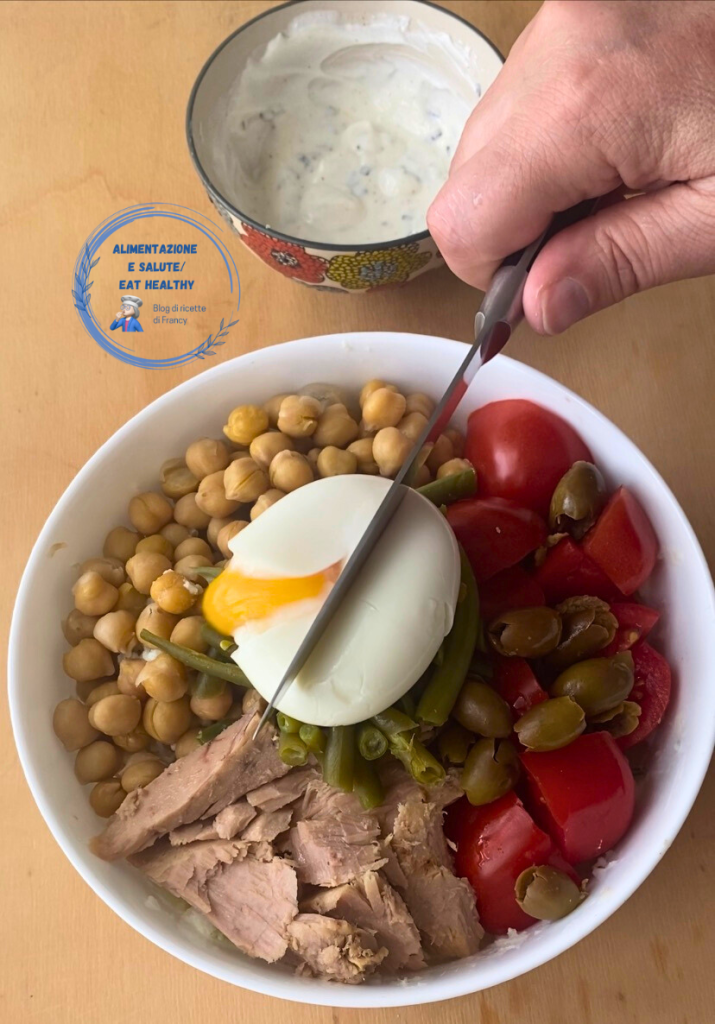 Zomerse salade met Berlijnse aardappelen