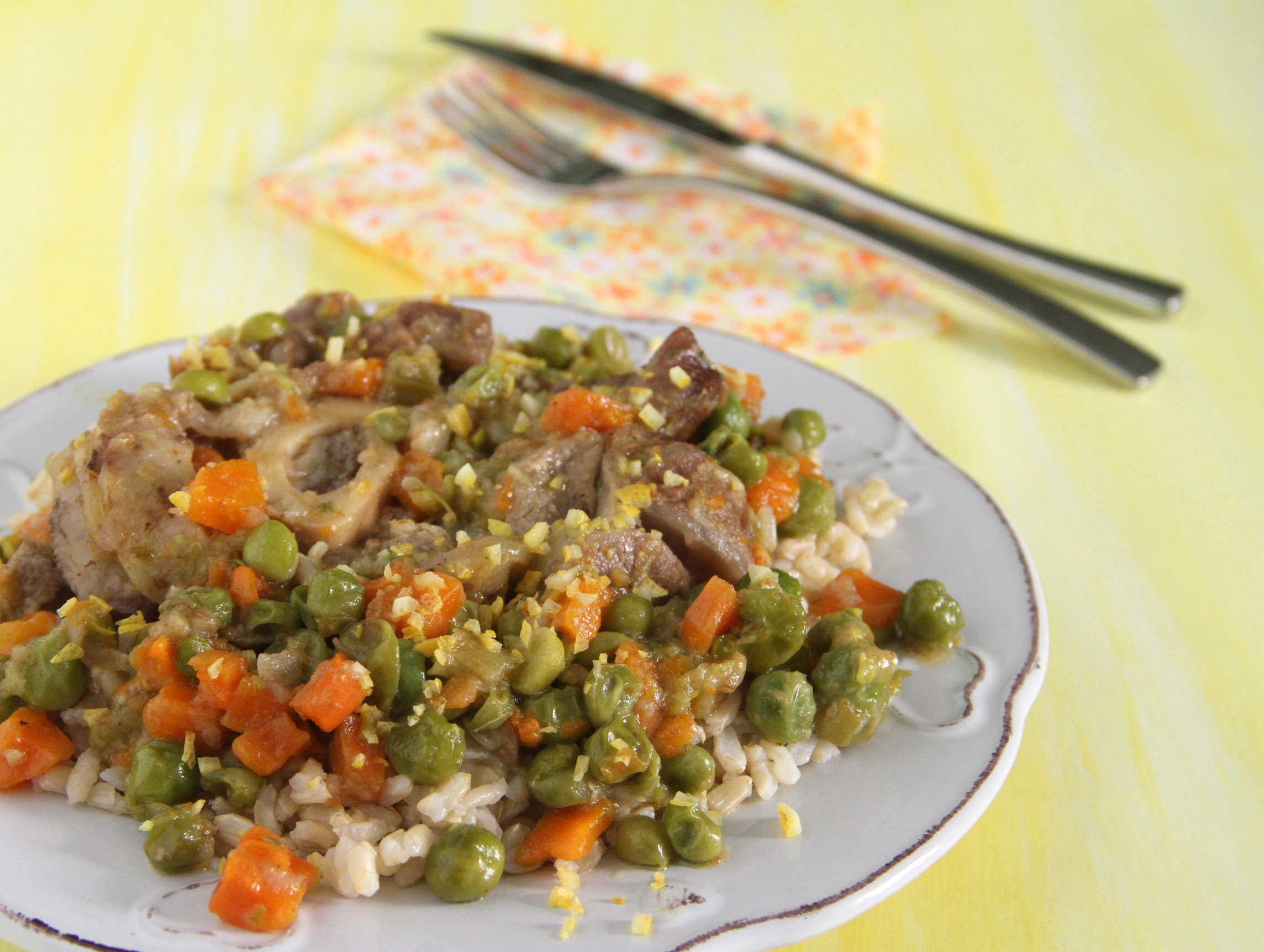 Ossobuco met rijstkrans