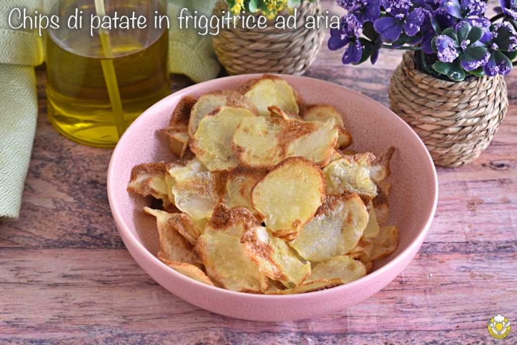 aardappelchips in de heteluchtfriteuse recept krokante aardappelschijfjes in airfryer met weinig olie il chicco di mais
