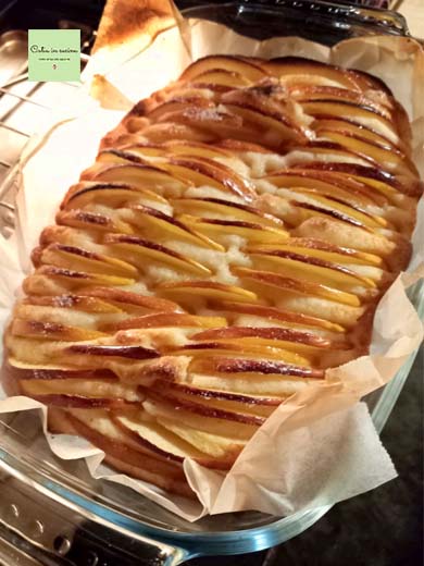 appeltaart zonder eieren net uit de oven