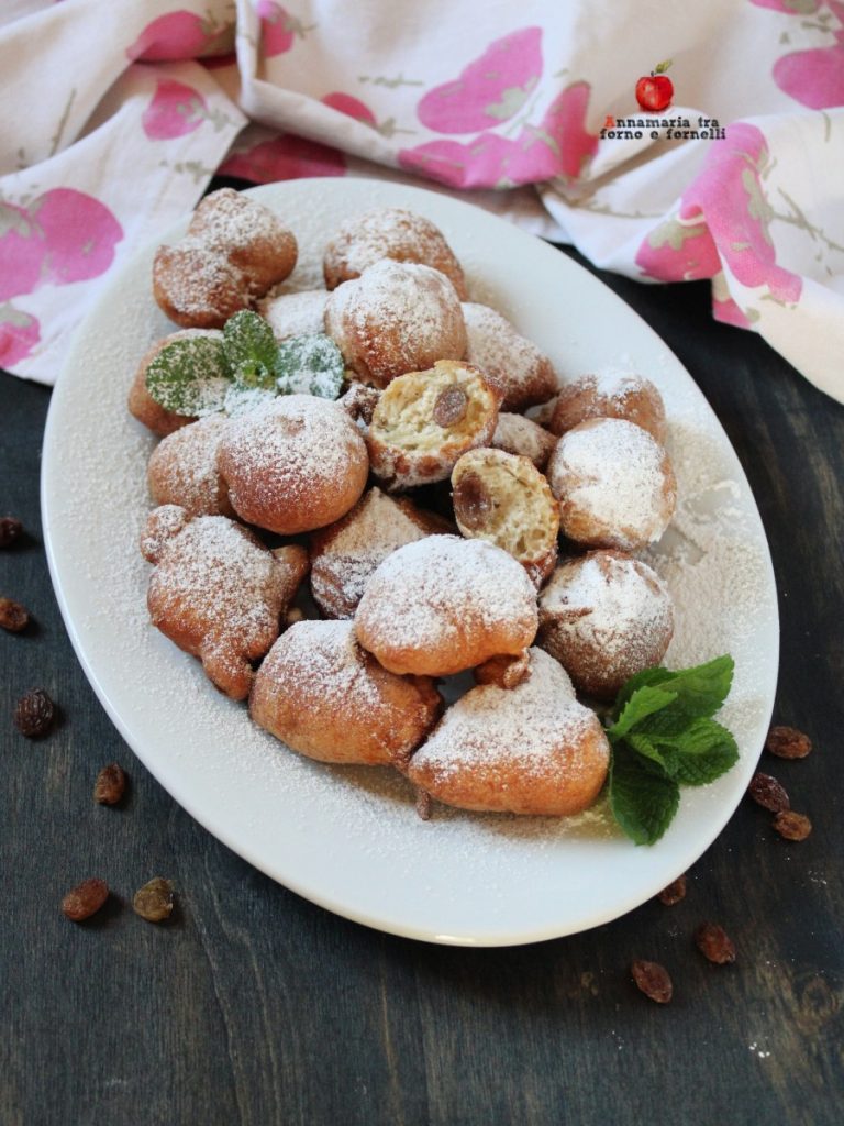 beignets met rozijnen zonder rijzen