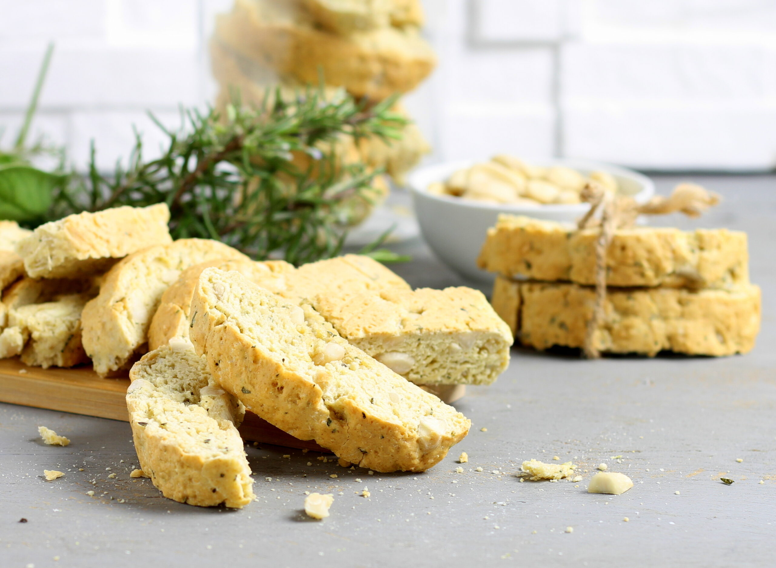 Hartige cantucci met pecorino en amandelen
