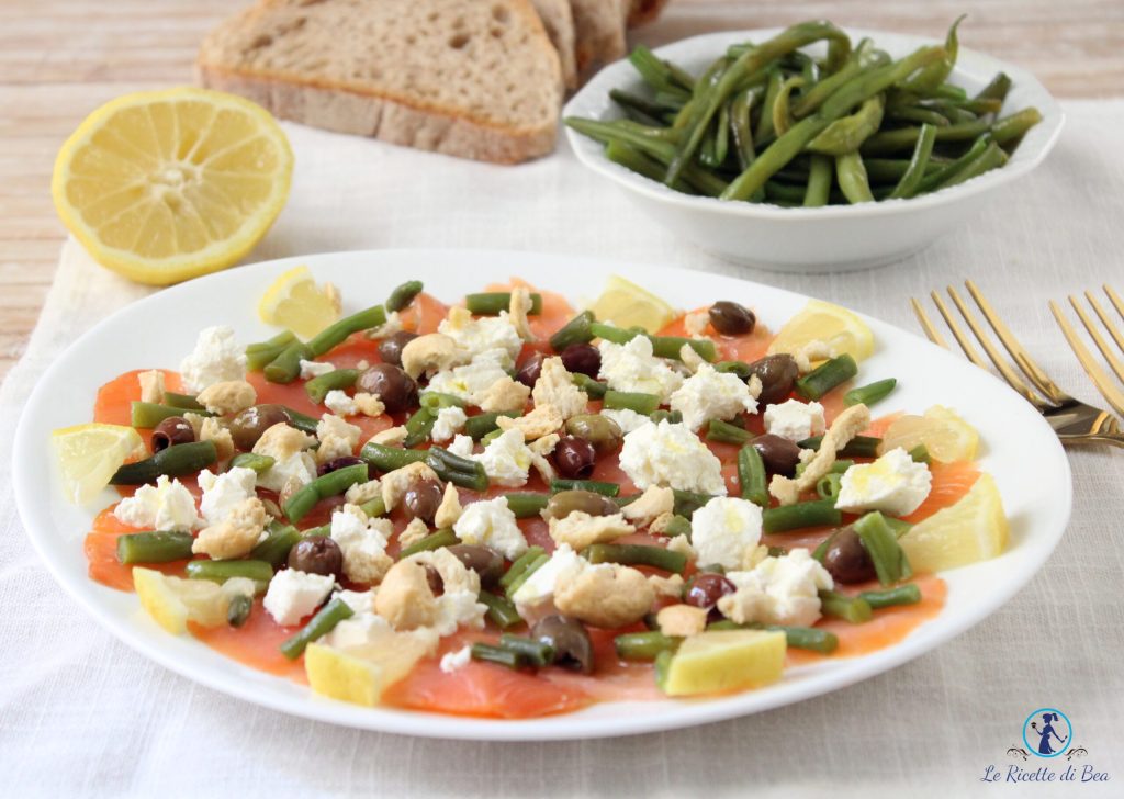 recept voor Noorse zalmbout carpaccio