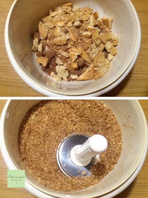 cheesecake - verkruimelde koekjes