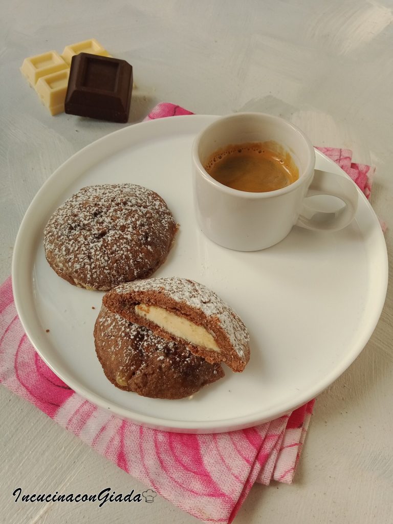 chocolade en witte chocolade koekjes