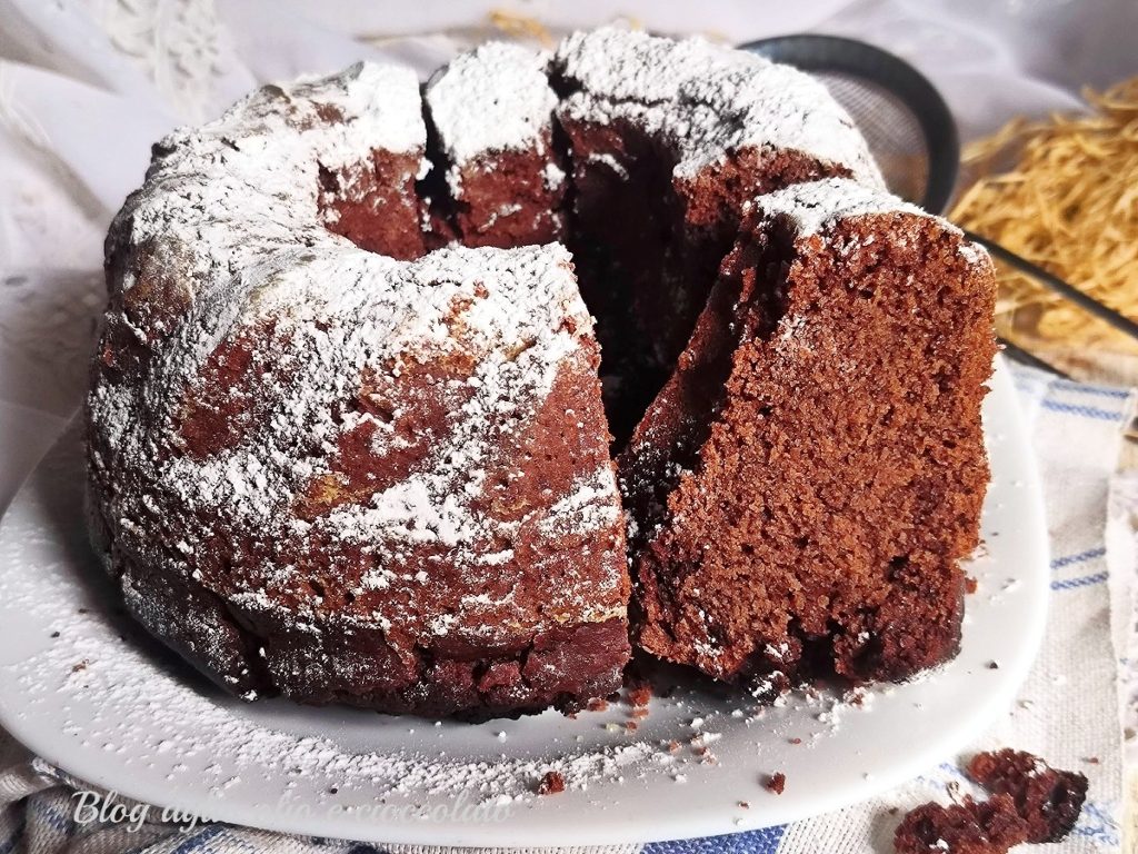 chocolade tulband zonder eieren met aquafaba zacht en licht