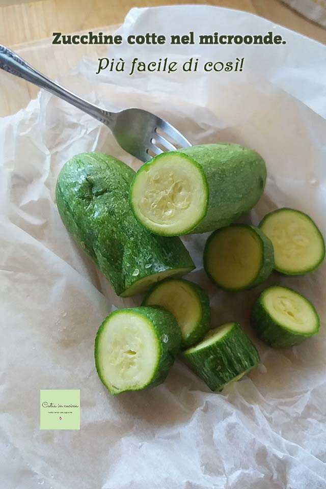 courgettes in de magnetron koken hele