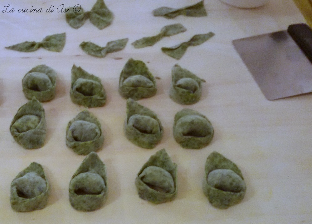 groene balanzoni met mortadella