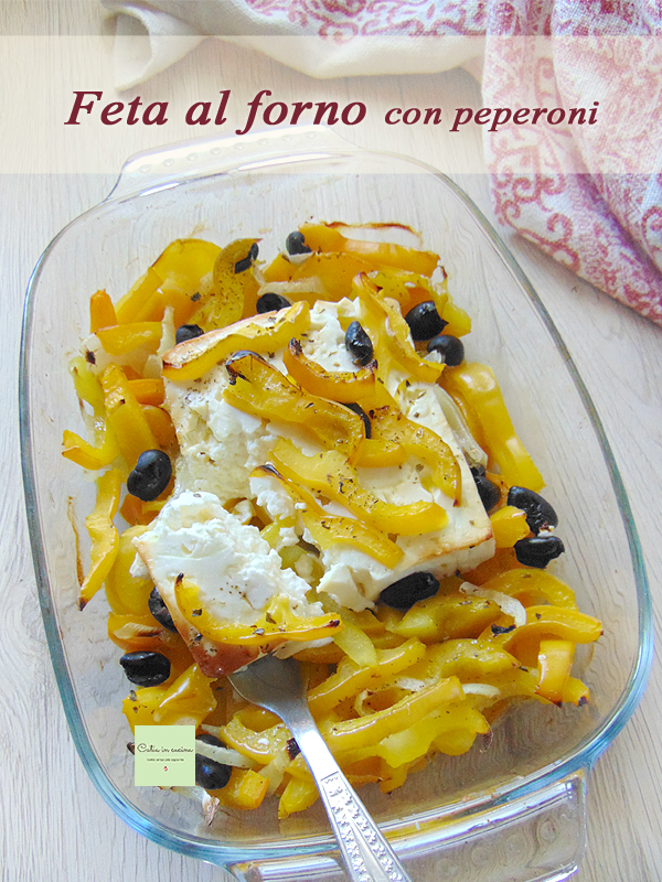 feta uit de oven met paprika's