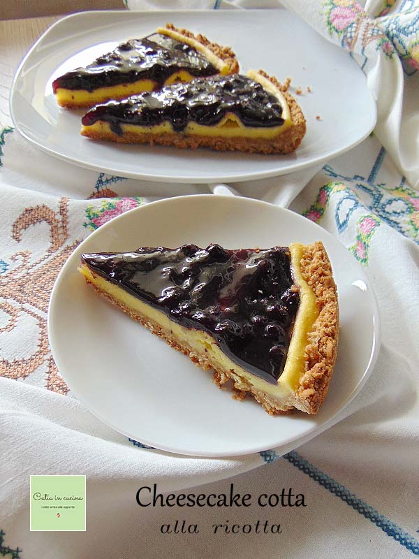 gebakken ricottacheesecake