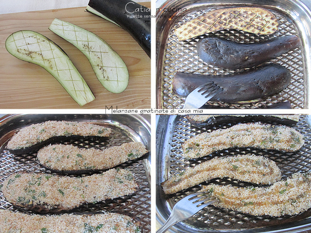 gegratineerde aubergines stappen