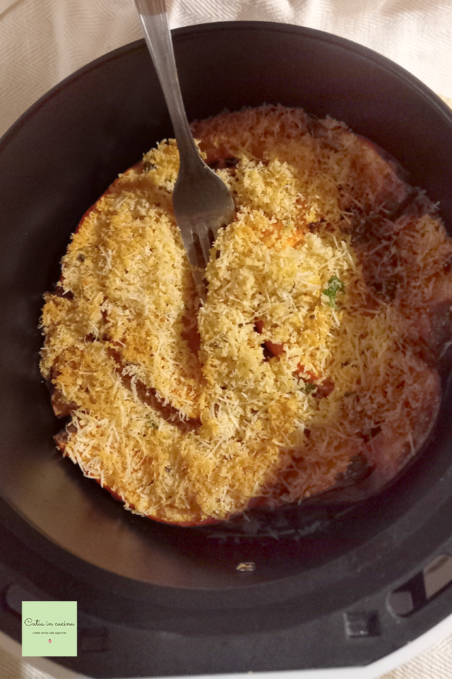 gegratineerde pompoen in de airfryer