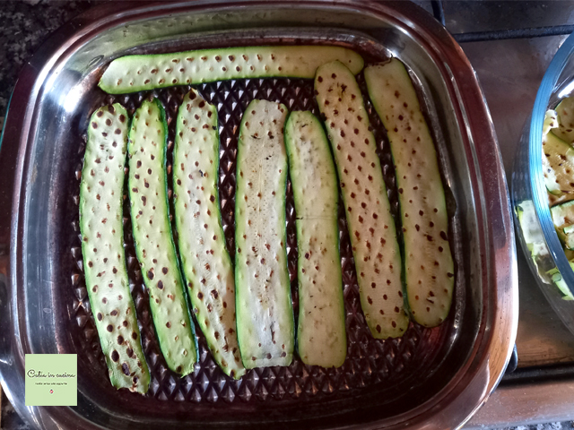 gegrilde courgettes koken
