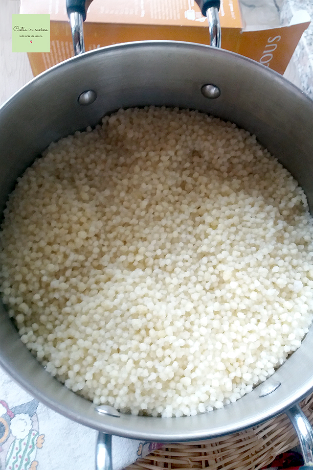 gekookte Palestijnse couscous