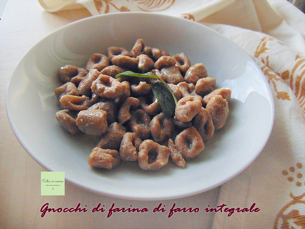gekookte spelt volkoren gnocchi