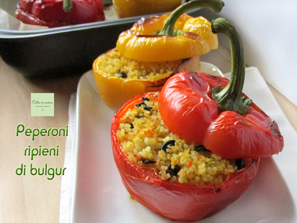 gevulde paprika's met bulgur