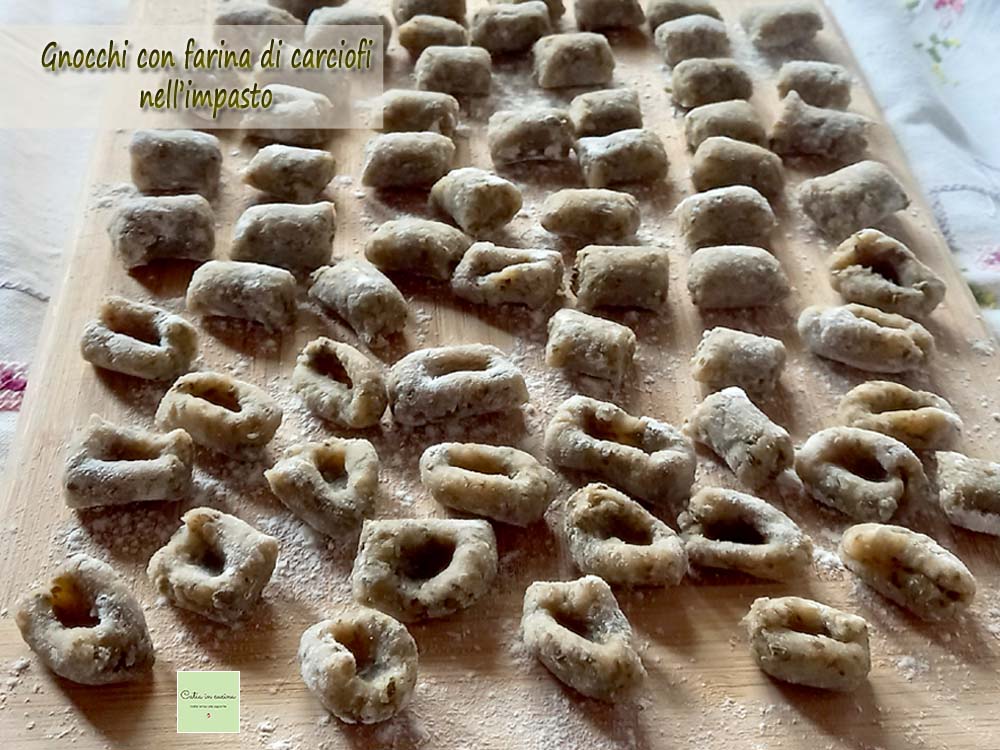 gnocchi met artisjokkenmeel in het deeg