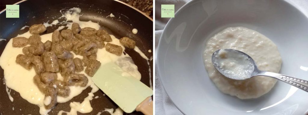 gnocchi met artisjokkenmeel en Parmezaanse saus