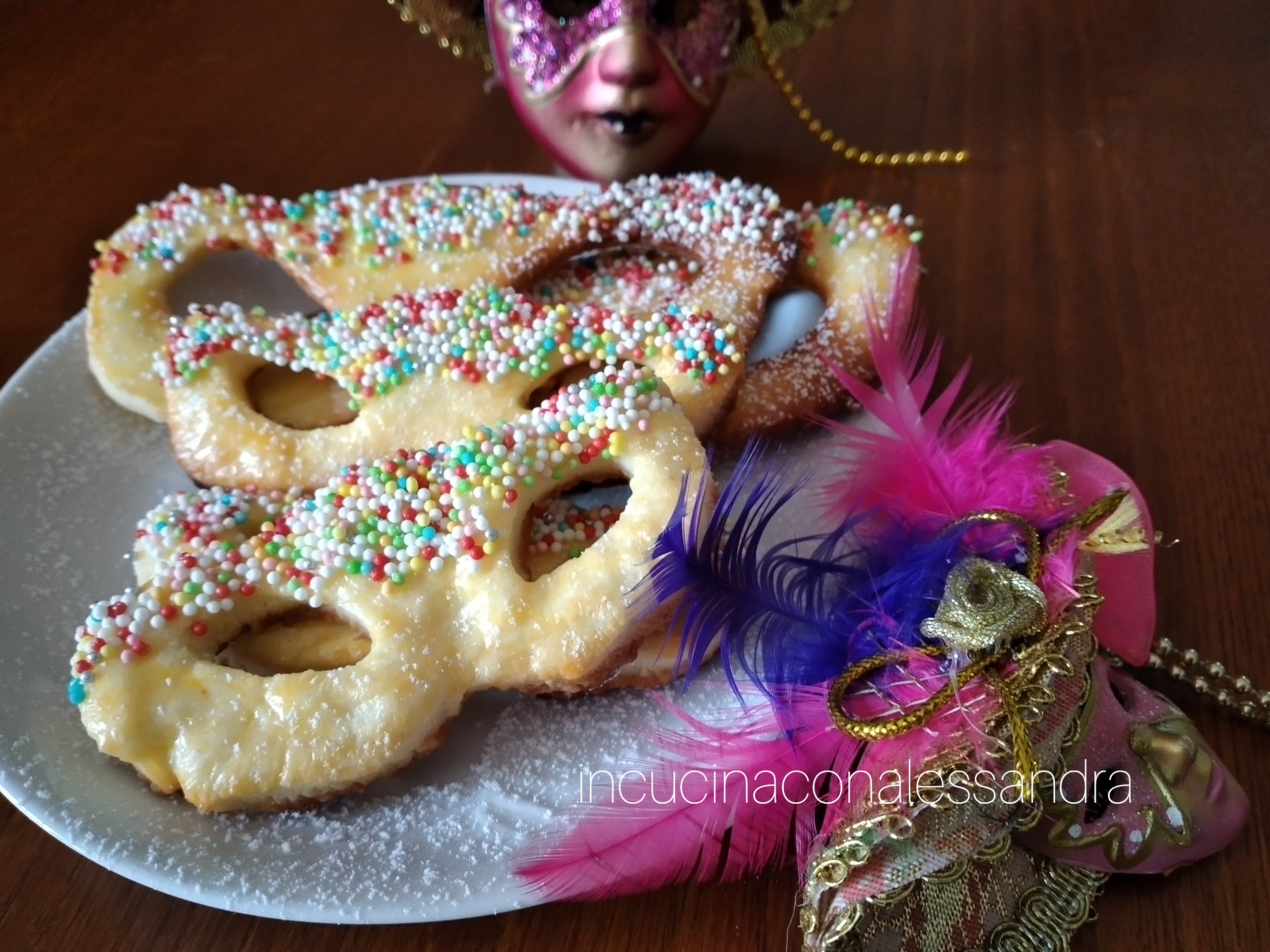 Carnavalsmaskers koekjesachtig