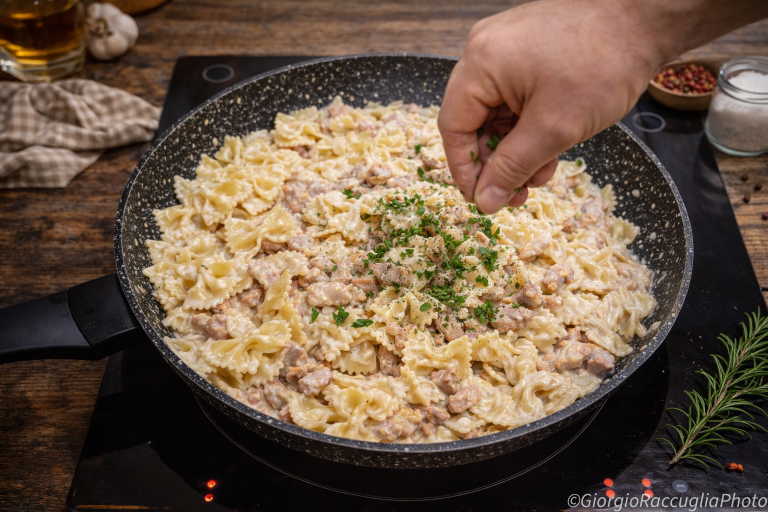 Farfallette met zalm