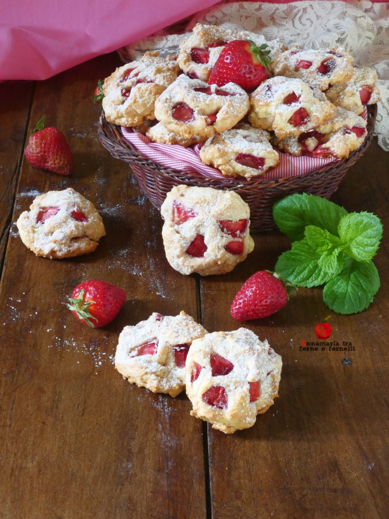 koekjes met aardbeien