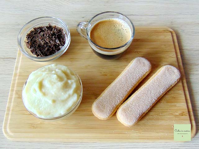 koffie- en chocoladeroom in glaasjes ingrediënten