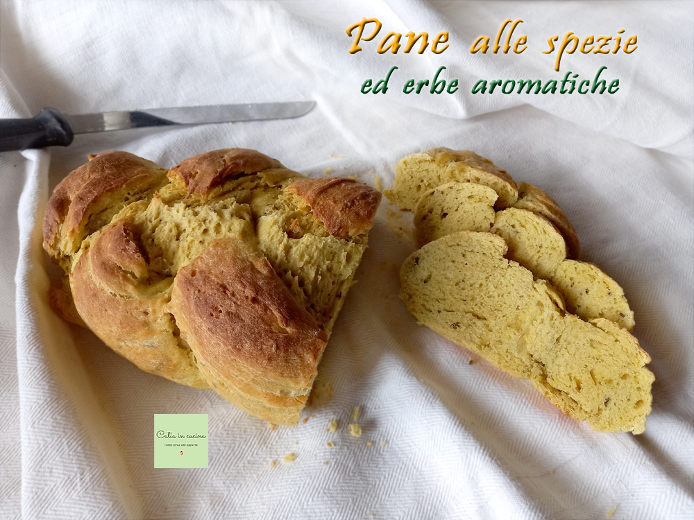 kruidige vlecht brood sneetjes