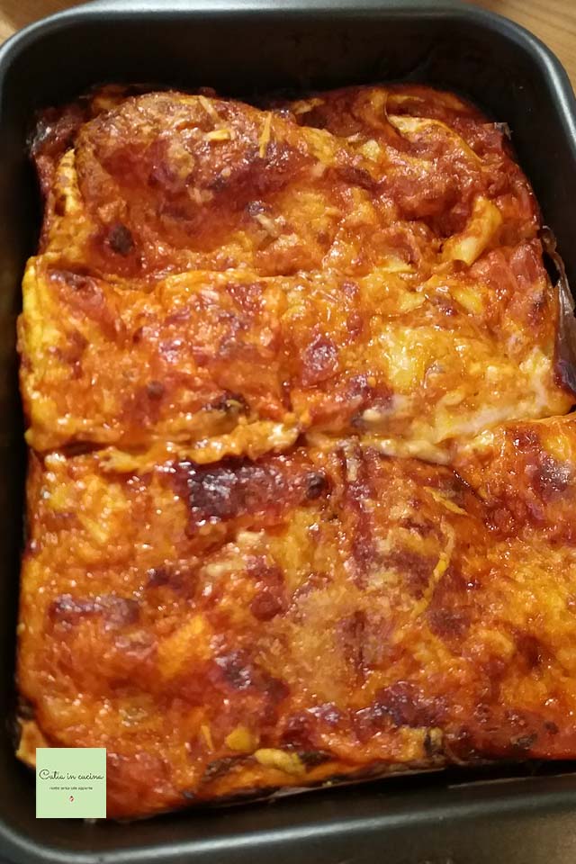 lasagne net uit de oven