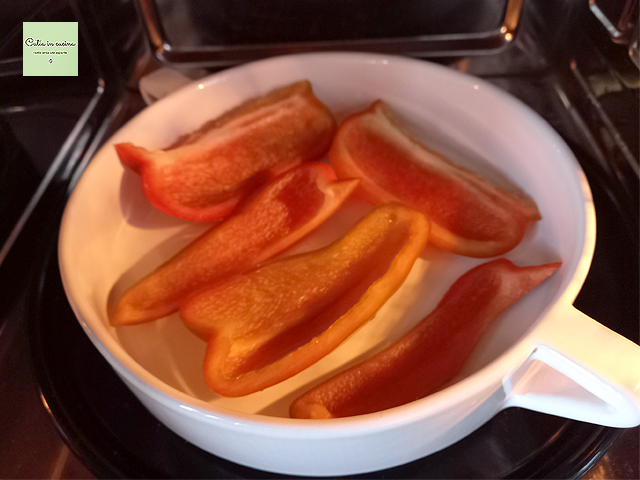 koken paprika in micro