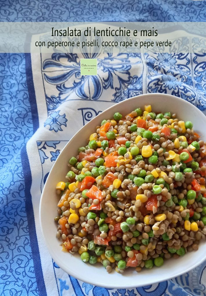 linzensalade en maïs