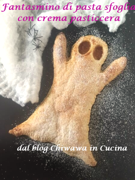 Spookje van bladerdeeg met banketbakkersroom