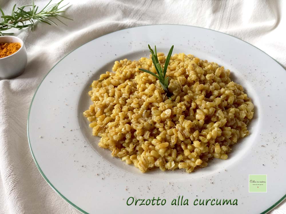 Orzotto met kurkuma